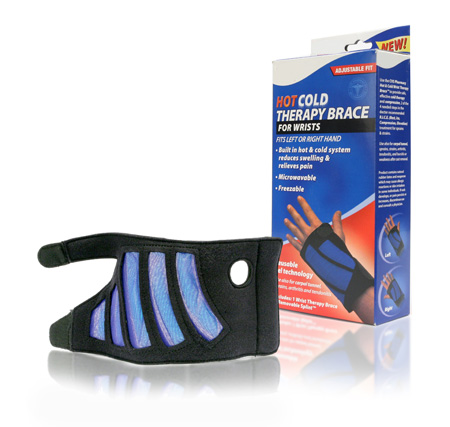 Image of Hot/Cold Therapy Brace for Wrists